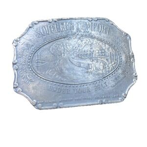 Vintage SOUTHERN COMFORT Belt Buckle Brass SOCO Lewis Buckles